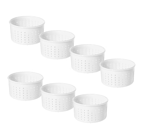 7 x Moule à fromage - 0.9kg - 13x7cm - Caciotta | Forme à fromage | Moule à faisselle | Fromage maison
