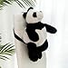Mhtop Animali di Peluche Zaini Bambini Scuola Materna Ragazzi Ragazze Zaino per roba Leopard Tiger Panda Polar Bear Borsa Coin Books Bag Panda 40cm