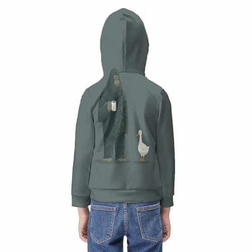 Pull à capuche gorille 3D pour garçon et fille, le vêtement doux de la rentrée - 6