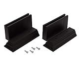 Zenna Home Over The Toilet Storage Leg Extension Kit, Plastic Height Adjusters for Bathroom Storage Units, Sturdy Design Adds 3 or 4.5 Inches of Clearance, Espresso