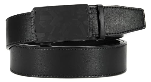 CHAOREN Mens Belt Leather Ratchet Belt - Customizable Fit, Effortless Style (35mm)
