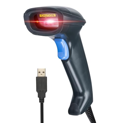 Image of MUNBYN Book Scanner for Personal Library, 1D /2D USB Handheld Barcode Scanner, Support ISBN /UPC and Other Barcode, Plug & Play