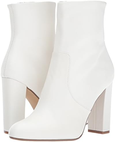 Steve Madden Women's Editor Ankle Boot, White Leather, 5.5 M US | Image 6