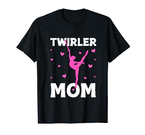 Mamá Baton Twirler Día de la Madre Bastón Twirling Twirl Camiseta