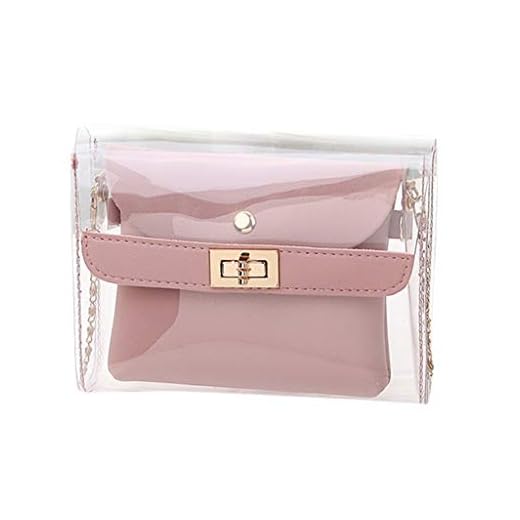 Luckycat Bolsos bandolera Shoulder Crossbody para Mujer Bolsos de mano 2019 Verano Moda PVC Transparentes Con Carteras de mano y clutches de Viaje Casual Aire Libre Playa Señora