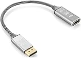 Unser flexibler Display-Port konvertiert das Audio-Video Signal (von DP auf HDMI 2.0); Auflösung: bis 4k UHD 30 Hz (Ultra HD))