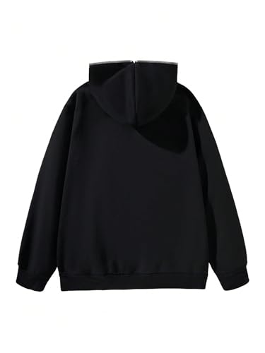 SHENHE Men's Y2k Graphic Star Print Full Zip Up Hoodie Sweatshirt Fleece Jacket with Pockets2