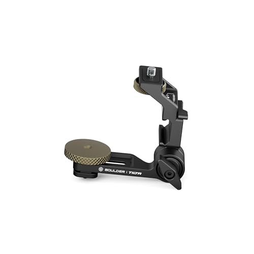 Image of Tilta Dual Accessory Mounting Bracket | NATO Rail Slide-in Design | Dual 1 /4-20 with ARRI Locating Pins | Compatible with Boulder Camera Cart Expansion Mount - Black