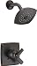 Delta Faucet Ashlyn 17 Series Dual-Function Shower Trim Kit with Single-Spray Touch-Clean Shower Head, Venetian Bronze T17264-RB (Valve Not Included)