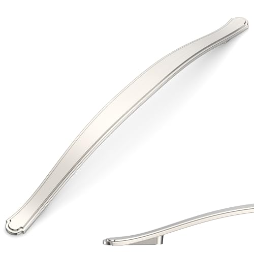 Image of Asidrama 10 Pack 7.5 Inch(192mm) Brushed Satin Nickel Kitchen Cabinet Handles Cabinet Pulls Kitchen Cabinet Hardware for Cupboard Drawer Pulls