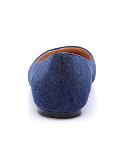 Castamere Womens Pointed Toe Flats Pumps Slip-on Basic Ballet Shoes4