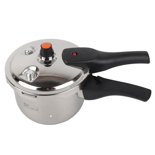 Yechiry 304 Cooker a Presión de Acero Inoxidable, Recubrimiento sin Palo, Incluso Distribución de Calor, Ahorro de Energía, Herramienta de Uso Múltiple para Cocinar Platos Rápidos y (4L)