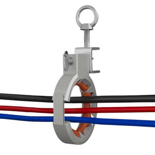 Polea para cables de electricista de 65 mm con giro de 330 grados para obras