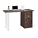 Produktbild hjh OFFICE 634750 Schreibtisch Easy Work III 120 x 50 cm Holz Walnuss/Weiß Computertisch mit Schubladen und Schrank
