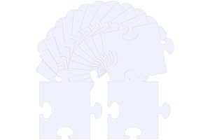 Glenmal Oversized Blank Puzzle Pieces for Creative Expression