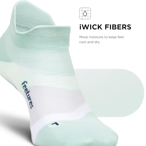Image of Feetures Elite Light Cushion Mini Crew Sock - Sport Sock with Targeted Compression
