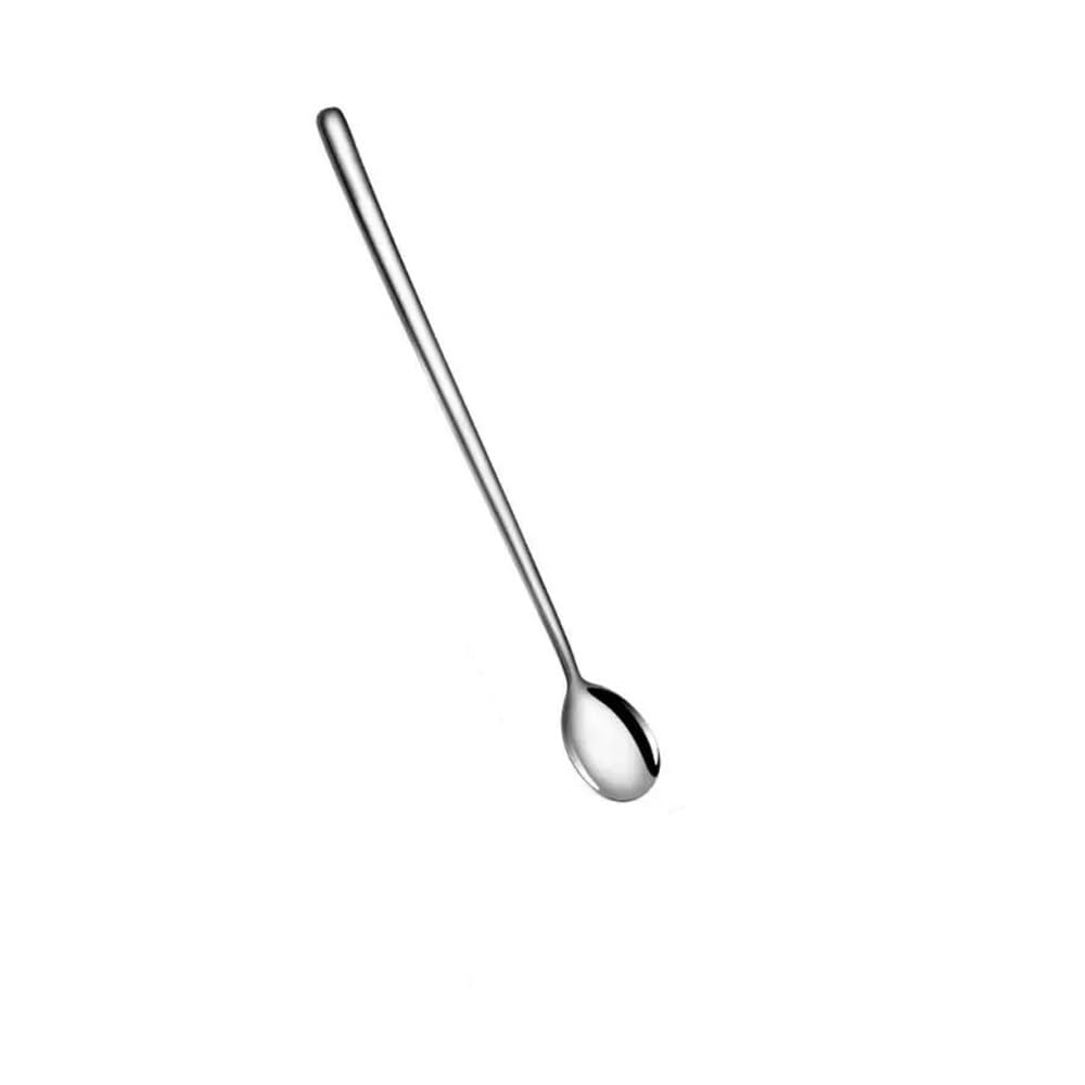 Kaffeelöffel aus Edelstahl mit langem Griff, Eiscreme, Dessert, Tee, Rührlöffel für Picknick, Küche, Esszimmer, Bar, Zubehör (23,5 cm)