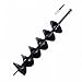 CNSTZX Erdbohrer 800mm Stahl Gartenbohrer mit Sicherungsbolzen & Adapter Erdbohrer SDS Gartenspiralbohrer Pfahlbohrer Brunnenbohrer Aushubarbeiten Bodenbohrer Schwarz (800mm×150mm)