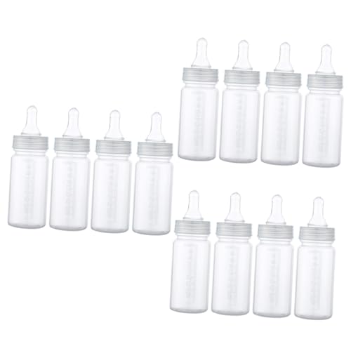 SHOWERORO 12 Stk Nuckelflasche -Stillflaschen Flaschen 0-3 Monate Muttermilch plastikflasche kunststoffflasche Babyfläschchen aus Kunststoff Säuglingsnahrungsflasche pp Transparent
