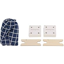 Weaving Cards, 30 Pieces Tablet Weaving Card Sturdy Flexible Paper Cards with 2 X Shuttles Replacement for Inkle Weaving Supplies, Weaving