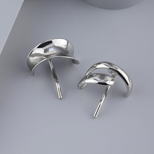 3 Piezas Pinzas para Cabello Metal 1 Pulgada Plateadas miniatura 7