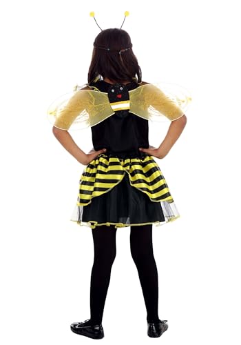 Disfraz infantil de abeja negra y amarilla miniatura 2