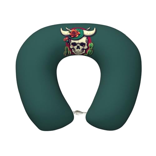 Almohada de viaje viscoelástica negra tamaño único miniatura 1