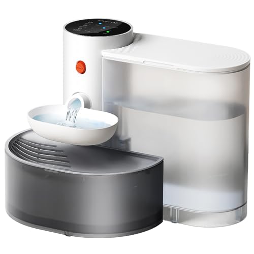 獣医師監修 キャットウェル 猫 自動給水器 フィルター不要 コードレス 充電式 180日連続稼働 水飲み器 犬 3L 大容量 タイマー機能 お手入れ簡単 ペット 多頭飼い 犬用 猫用品