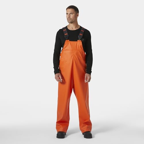 Helly-Hansen Gale Rain Bib Pants - Waterproof Overalls for Men - Adjustable Fishing Coveralls - Work Rain Gear