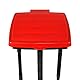 com-four® 2x Müllsackständer mit Deckel - in 3 möglichen Höhen aufbaubar - optimal für Heim, Garten, Werkstatt und Camping - Gelber-Sack-Halter - Abfallsortierer - Müllbeutelhalter (2x - blau/rot)