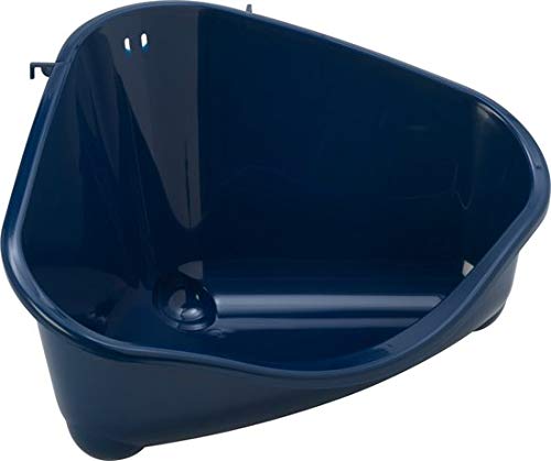 Moderna hoektoilet voor konijn en knaagdier donker blauw 49 cm x 34,4 cm x 26 cm - 1 st