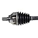 CAROCK Front Left Driver Side CV Axle Joint Shaft Assembly Replacement for Volvo C30 S40 V50 Turbo Auto Trans OE# NCV73555