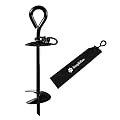 Premium Rust Proof Dog Tie Out Stake, Extra Heavy Duty Dog Anchor Spike for Tie-Out Cable Chain in Yard or Camping, No Bending or Pulling out for Small, Medium or Large Dog
