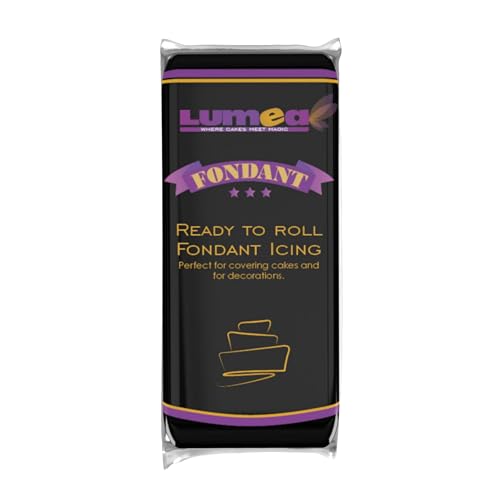 Dekozauber24 Premium Fondant schwarz 1kg 17 Farben weich und biegsam Rollfondant Tortendeko essbar