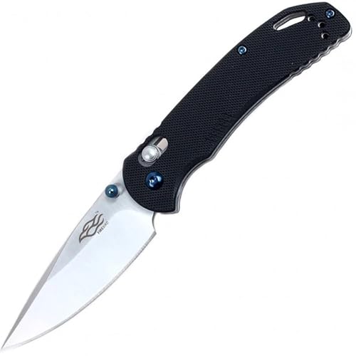 Firebird GANZO F753M1 Pocket Folding Knife G-10 Anti-Slip Handle with Clip 440C Stainless Steel Blade Camping Fishing Outdoor Folder EDC Knife (Black)