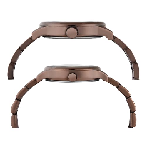 TIMEX Stainless Steel Unisex Pairs Rose Gold Round Multifunction Dial Analog Watch- Tw00Pr306 - Image 3