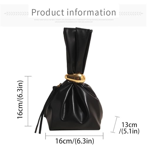 Bolso de mano pequeño Farcauo Burgundy para mujer miniatura 4