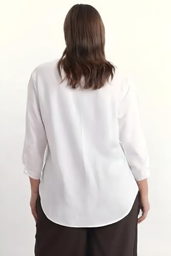 Image of Tiptop Trends Women's Shirt | Casual Formal Stylish Top for Office, College & Daily Use | White