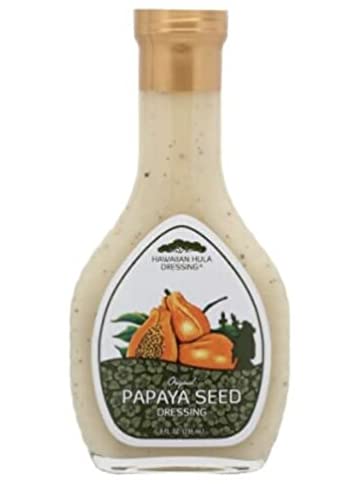 Hawaiian Hula Original Papaya Seed Dressing 8 ounce (Pack of 5)