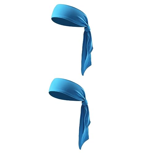 BESPORTBLE 2 Peças Faixa Esportiva Gravata Azul Faixa Esportiva Azul Faixa De Cabeça Masculina Grava