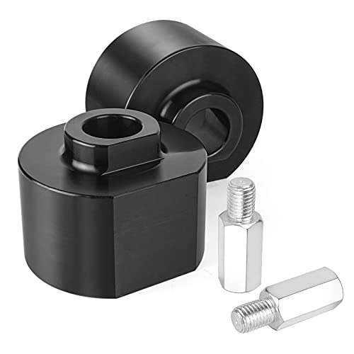 3" Front Leveling Lift Kit Compatible with 1999-2020 Ford F250 F350 Super Duty | 1981-1996 Ford F150 | 2000-2005 Ford Excursion, 3 inch Strut Spring Spacers with 3/4" Stud Extenders (2WD only)
