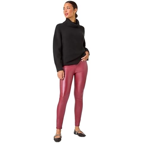 Roman Originals High Waisted Bengaline Stretch Trousers Cover