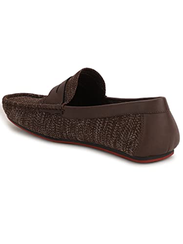 Image of Bata Mens Maserati Brown Loafers