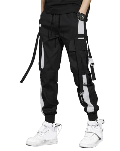 Image of Noble Monk Men's Loose Mid Rise Track Pant | Stylish Track Pants | Cargo Pockets |Baggy Fit Jogger's