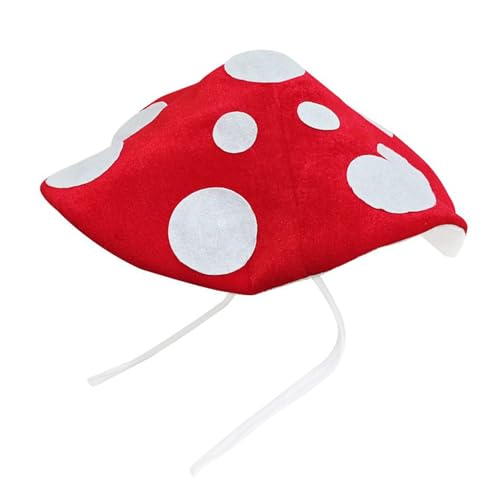 Sombrero de hongo para disfraz – Gorro de peluche suave, forma original de hongos, estilo y fantasía, talla ajustable, cómodo | Carnaval de Halloween noche temática, idea de regalo Rigolot