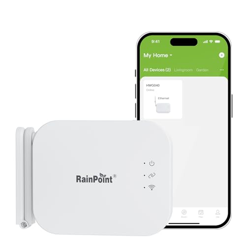 RAINPOINT Ethernet Gateway for WiFi Water Timer, Sprinkler Controller, Smart