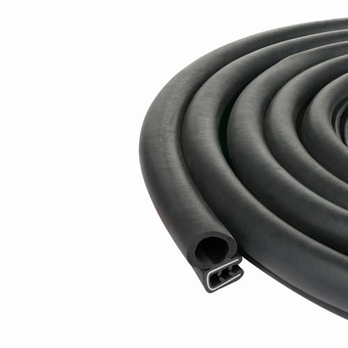 Door Rubber Strip Horizontal Bulb car Door weatherstripping (15 Feet)