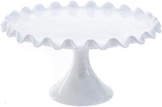 Cake Stands for Dessert Table White Cake Stand High Base Cupcake Carrier Afternoon Tea Decoration Wedding Party Dessert Table Display Stands Baby Shower Snack Fruit Plate (Color : Without Lid, Size