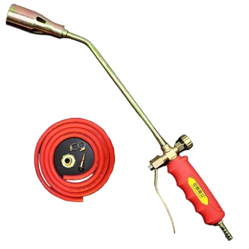 Brûleur de mauvaises herbes, torche portable au propane Biswitch avec tuyau de 2 m et poignée antidérapante pour jardin, bois, glace, neige, route