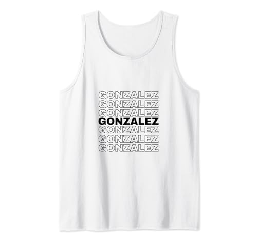 GONZALEZ Proud Family Retro Reunion Apellido Apellido Camiseta sin Mangas